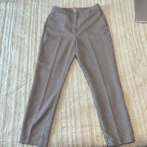 H&M cropped plaid dress pants, size 6